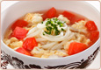 トマトとかき玉うどん
