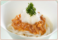 冷やしなめ茸おろしうどん