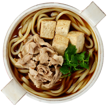 グルメラボ 有坂翔太の朝うどん 肉豆腐うどん テーブルマーク