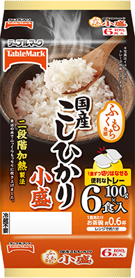 ふくもち食感 国産こしひかり小盛(分割)6食