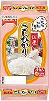 国産こしひかり3食
