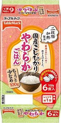 国産こしひかり やわらかごはん小盛（分割） 6食