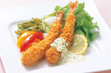 Example of fied shrimps