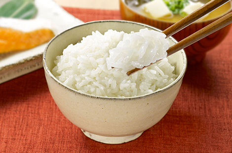 Example of packed cooked rice