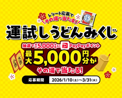 運試しうどんみくじキャンペーン