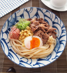 冷やし牛玉うどん