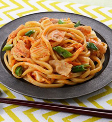 豚キムチうどん
