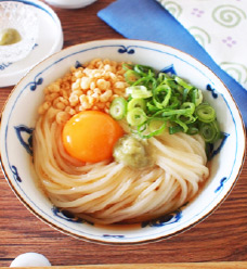 たぬきわさびたまごうどん