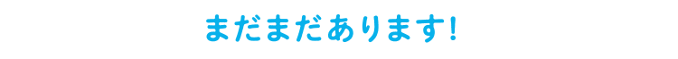 まだまだあります！