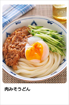肉みそうどん