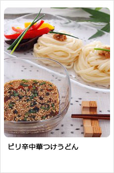 ピリ辛中華つけうどん