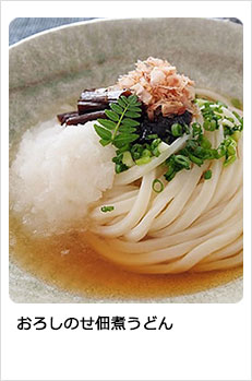 おろしのせ佃煮うどん
