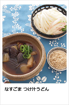 なすごま つけ汁うどん