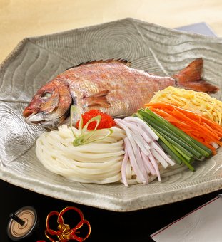 だしかけ鯛うどん