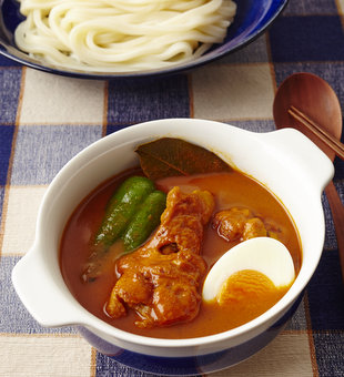 骨つき鶏のスープカレーうどん