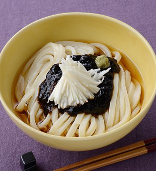 のり佃煮のぶっかけうどん