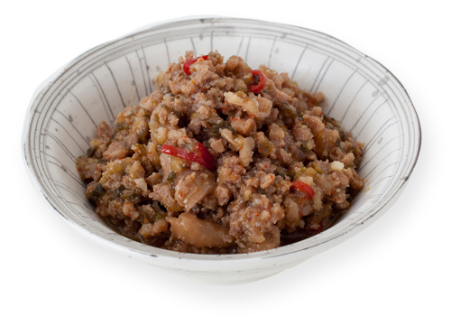 有限会社 かんこめ“ねぎにんにくどっさり 国産親どり ピリ辛そぼろ”