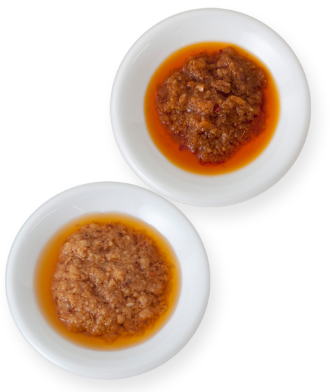 ご飯にかけるギョーザ(スタンダード、うま辛)