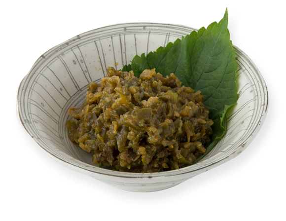 株式会社八百秀 青とうがらし味噌 すだち入り