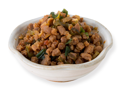 ぶっかけ下仁田ねぎ豆そぼろ