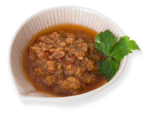 かにのオリーブオイル漬け