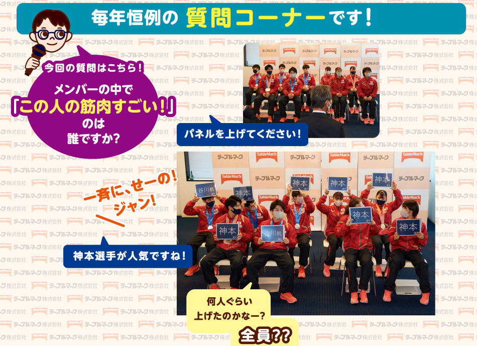 毎年恒例の質問コーナー