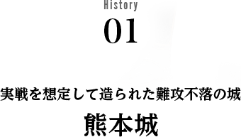 History 01 実戦を想定して造られた難攻不落の城 熊本城