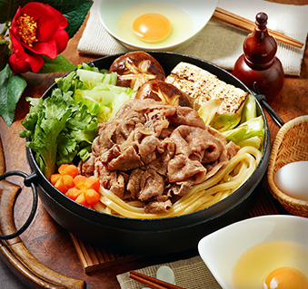 すき焼き鍋うどん