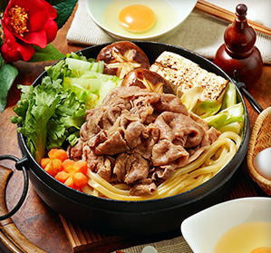 すき焼き鍋うどん