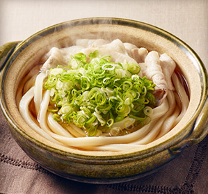 ねぎまみれ鍋うどん