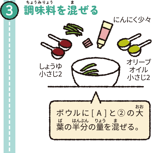 調味料を混ぜる