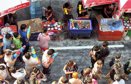 ソンクラーン（水かけ祭り）タイ