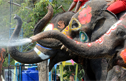 ソンクラーン（水かけ祭り）タイ