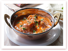 バターチキンカレーのつけうどん