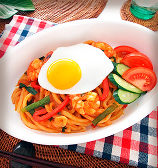 ミーゴレンうどん