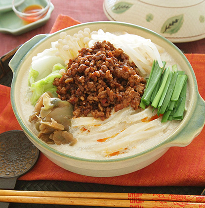 にんにく豆乳担々鍋うどん