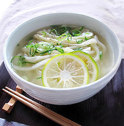 さっぱりゆずうどん