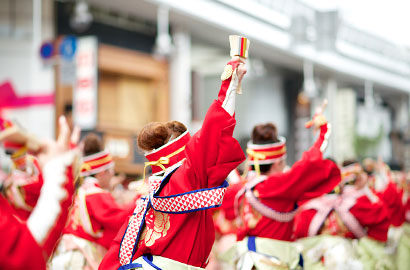 よさこい祭り　高知県 高知市