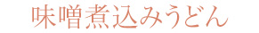 味噌煮込みうどん