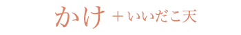 かけ＋いいだこ天