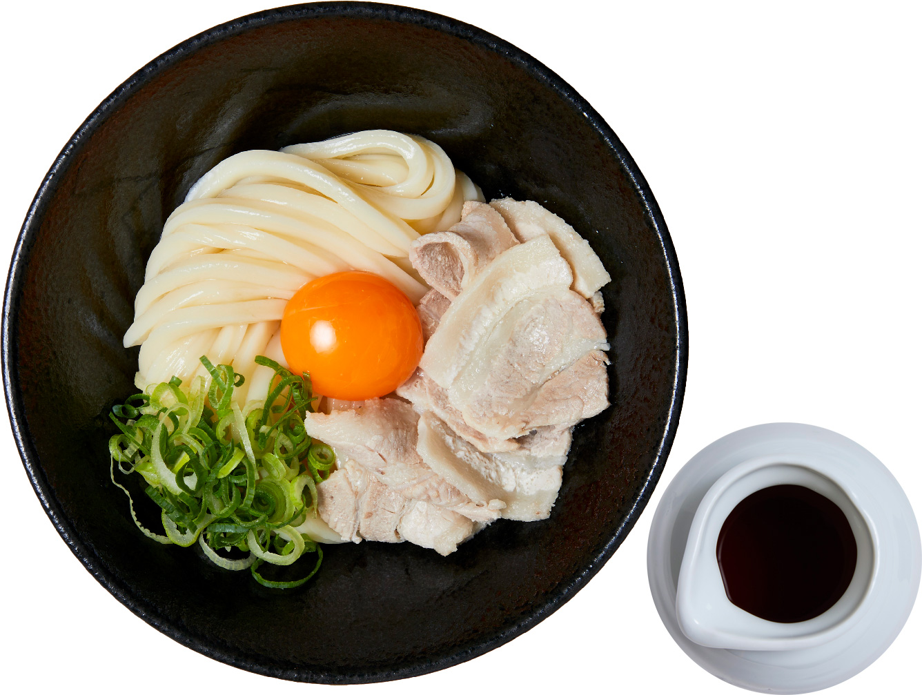 三元豚の肉玉ぶっかけうどん