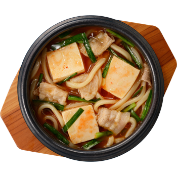 スンドゥブ風うどん鍋